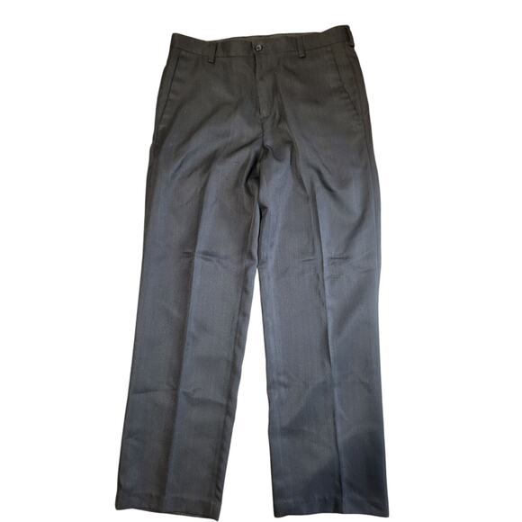 Kenneth Cole Reaction Black Straight Leg Dress Buisness Formal Pants Size 32x30 - Picture 1 of 8